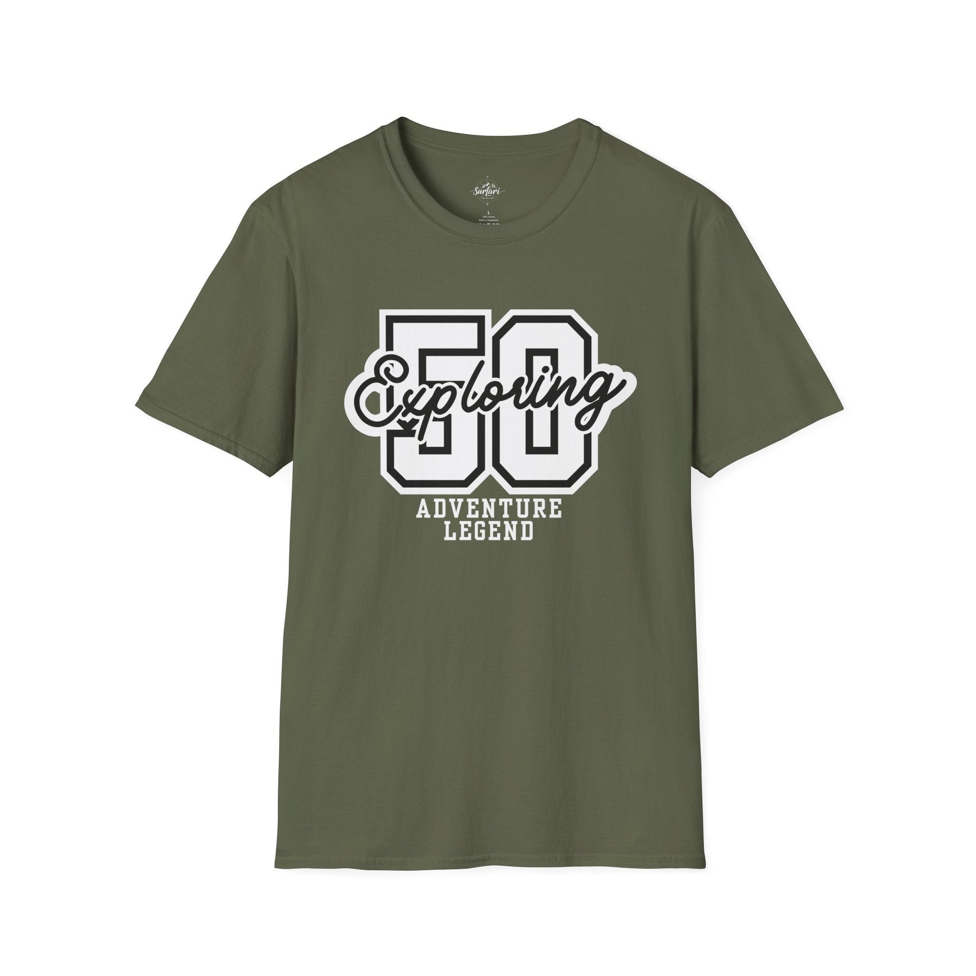 Printify T-Shirt Military Green / S 50 Yrs of Adventure