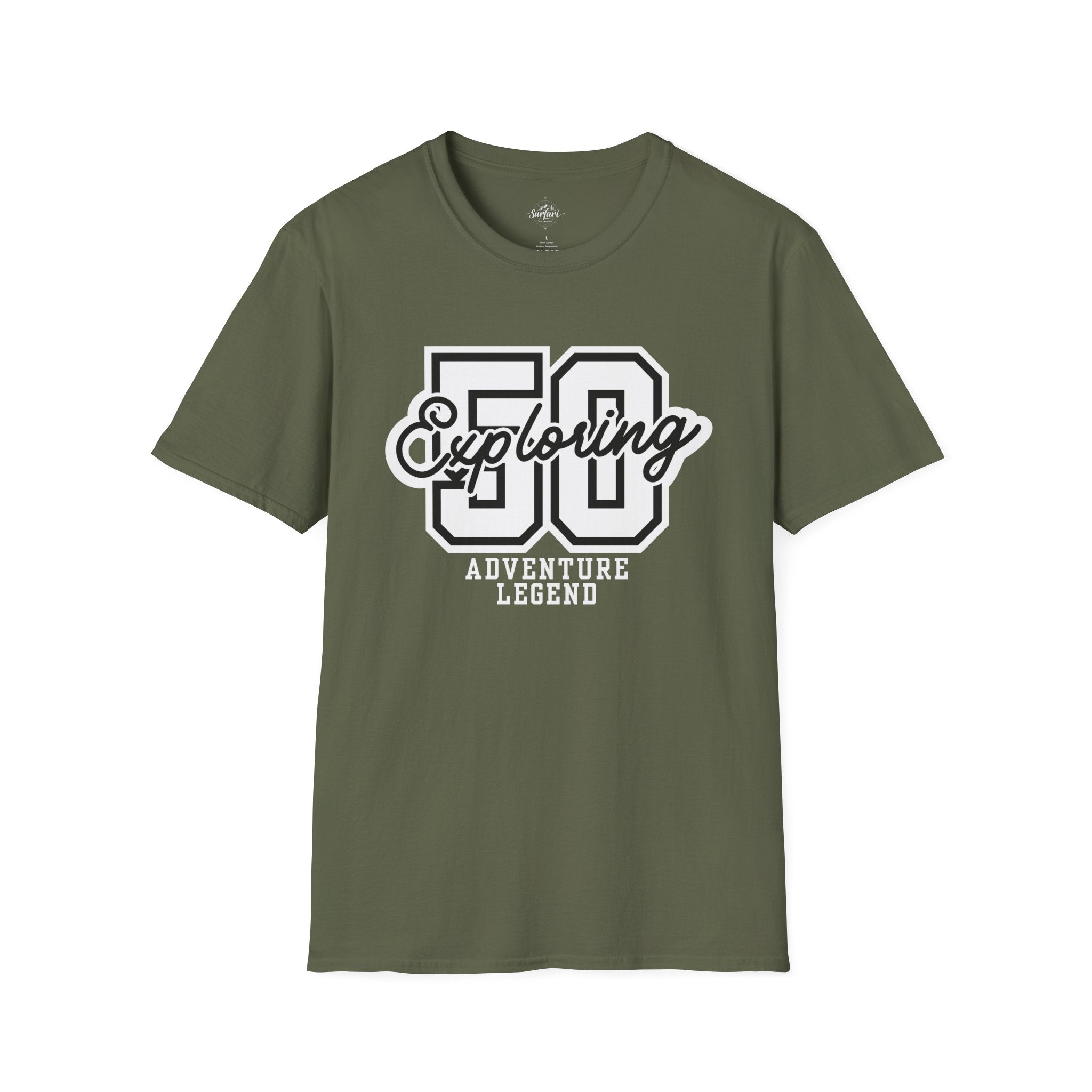 Printify T-Shirt Military Green / S 50 Yrs of Adventure