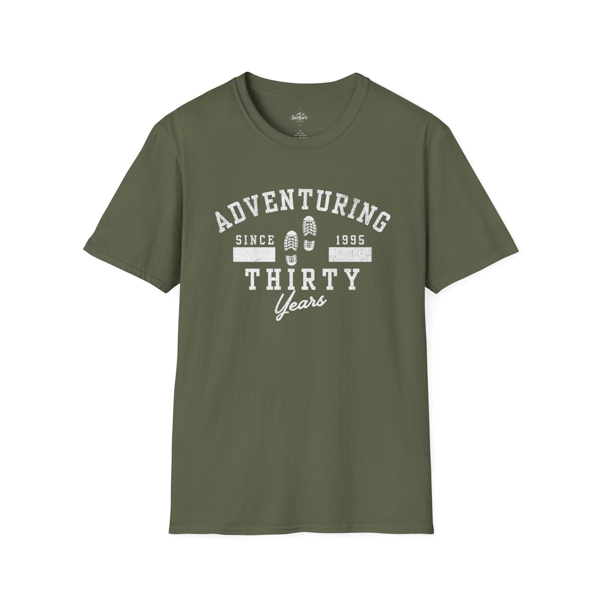 Printify T-Shirt Military Green / S Adventuring Since '95