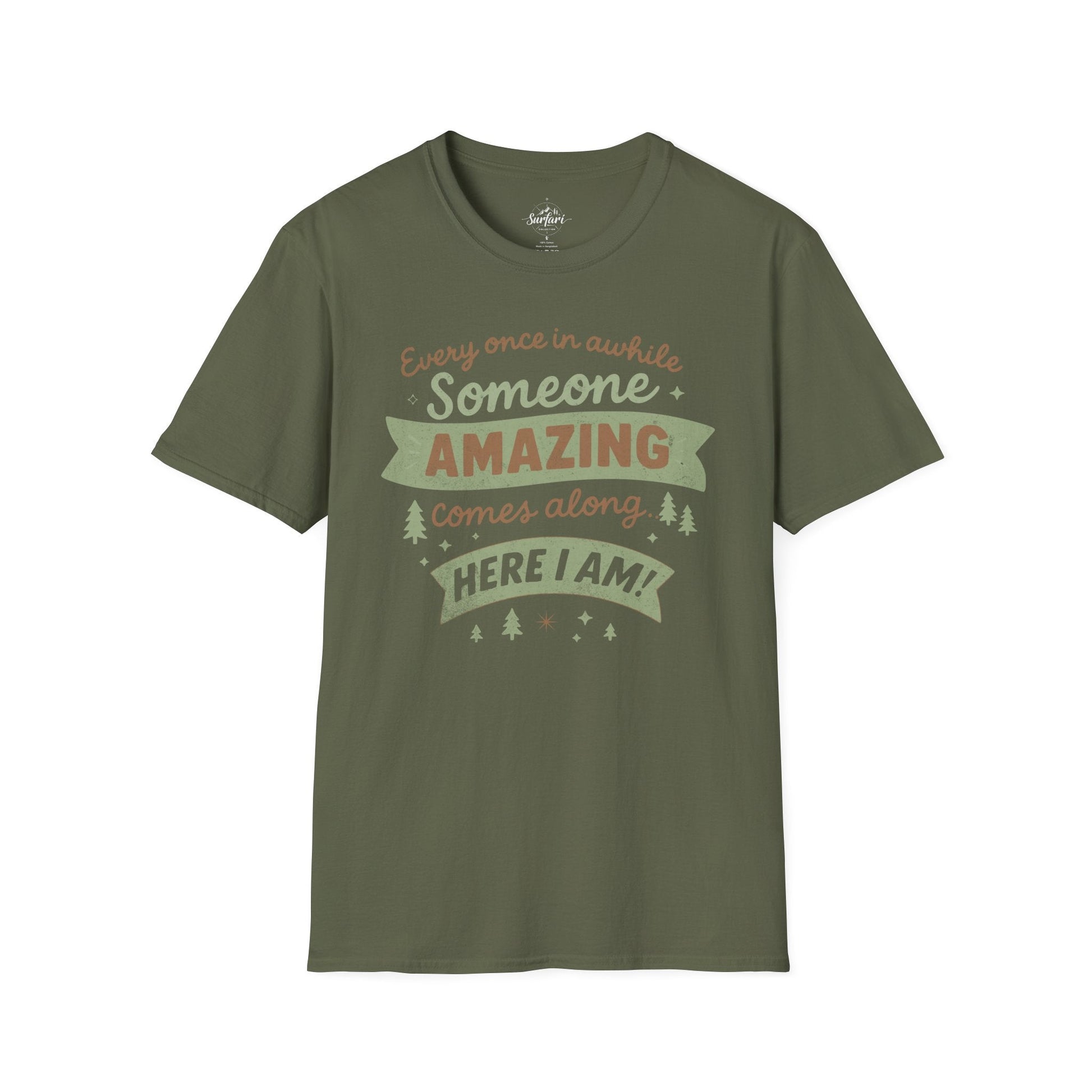 Printify T-Shirt Military Green / S Amazing