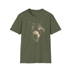 Printify T-Shirt Military Green / S Bear Scare