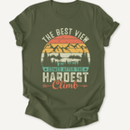 Printify T-Shirt Military Green / S Best Views after hardest climb