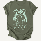 Printify T-Shirt Military Green / S Big Foot Love