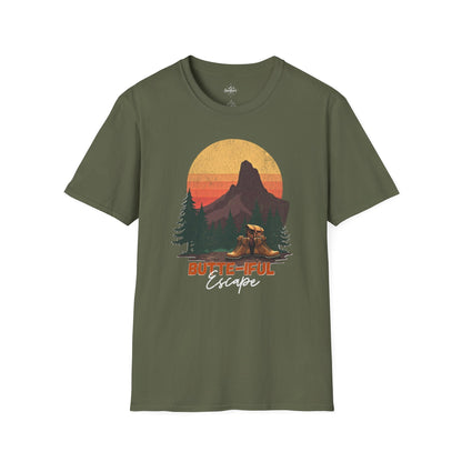 Printify T-Shirt Military Green / S Butte-iful Escape