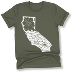Printify T-Shirt Military Green / S California Whale Tail T-Shirt