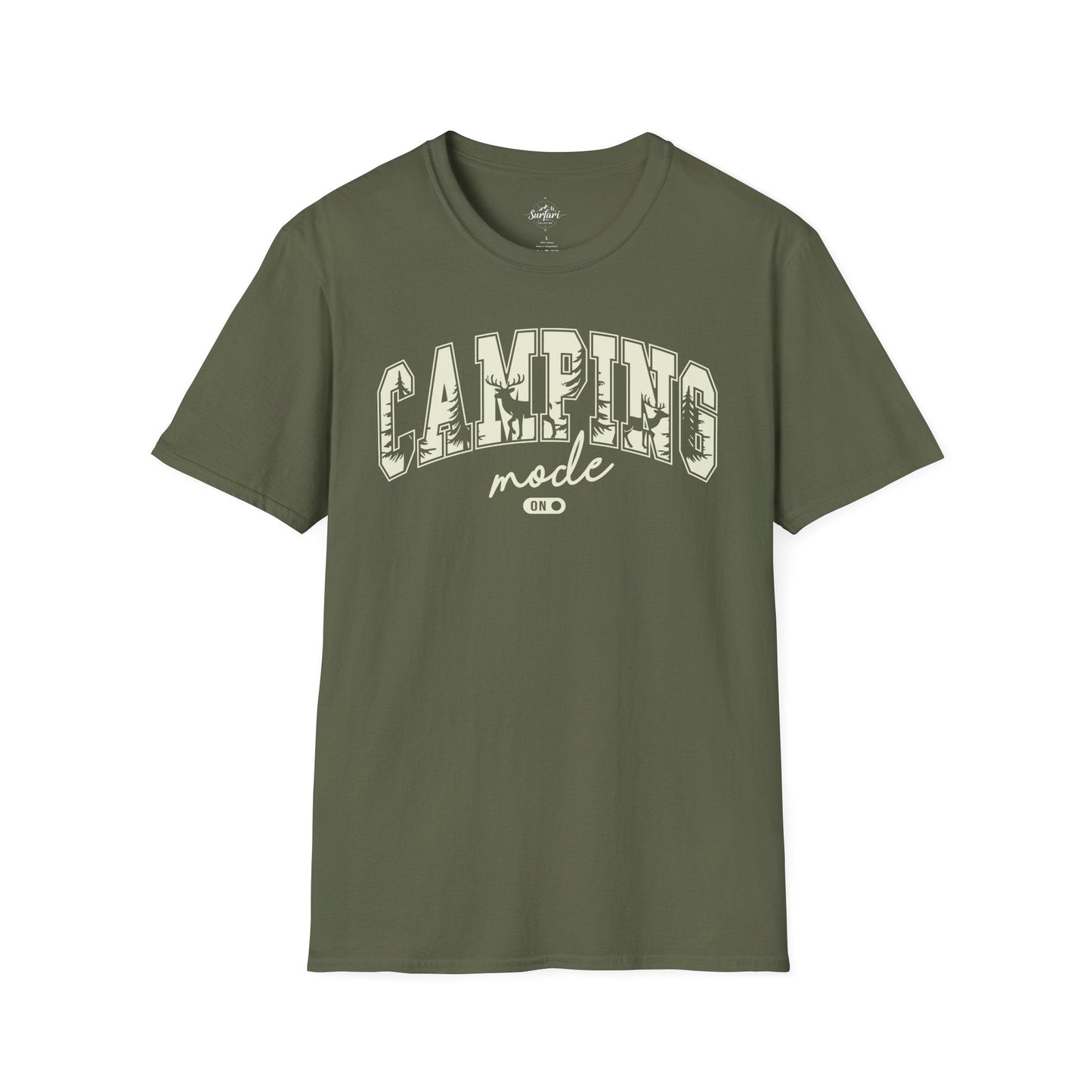 Printify T-Shirt Military Green / S Camping Mode on