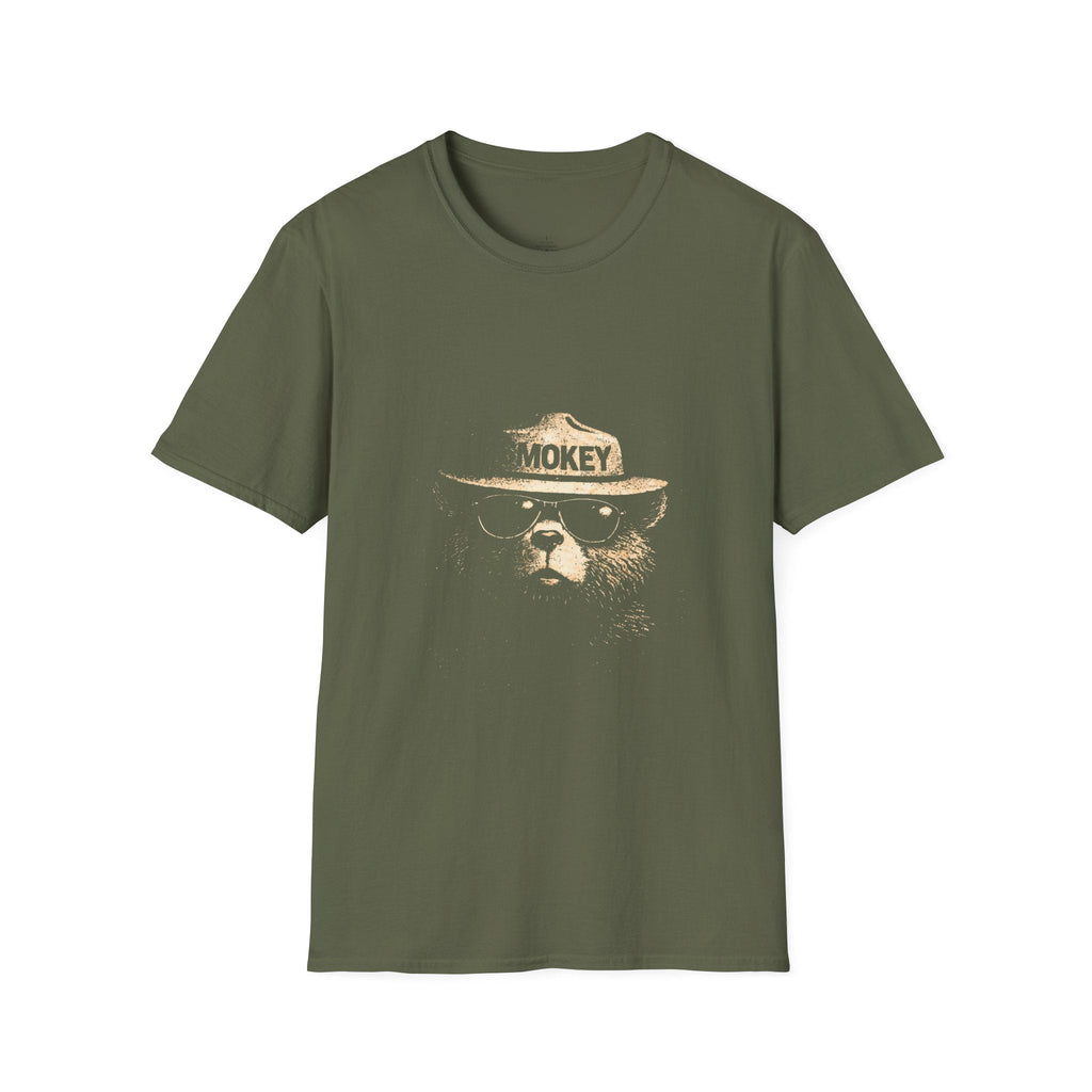 Printify T-Shirt Military Green / S Cute Smokey