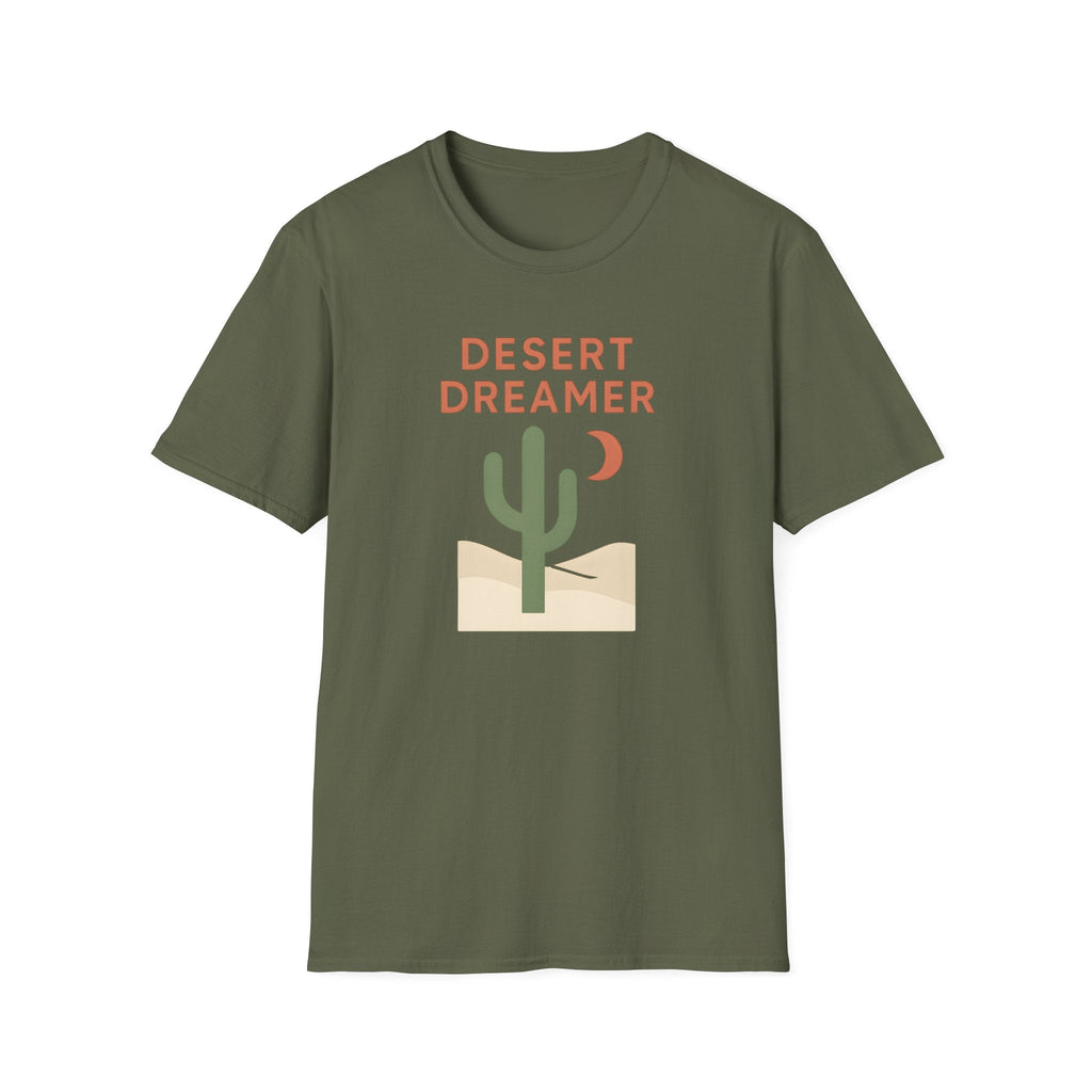 Printify T-Shirt Military Green / S Desert Dreamer Illustration T-Shirt