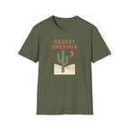 Printify T-Shirt Military Green / S Desert Dreamer Illustration T-Shirt