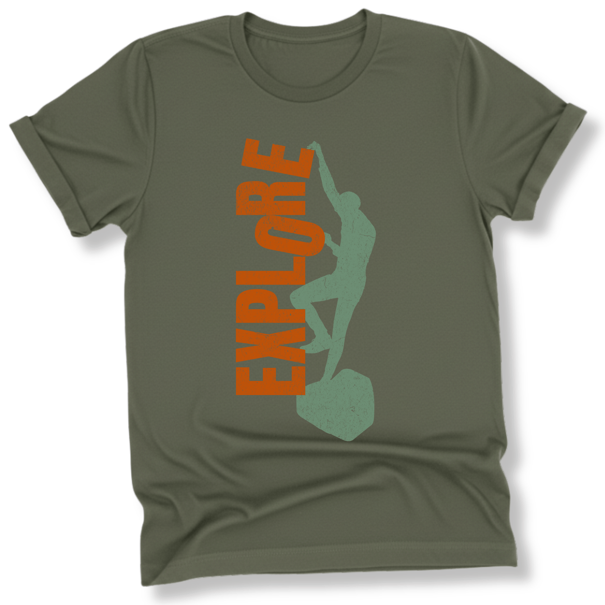 Printify T-Shirt Military Green / S Explore More