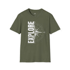 Printify T-Shirt Military Green / S Explore the World