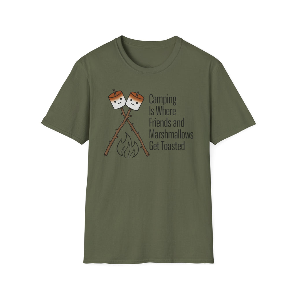 Printify T-Shirt Military Green / S Friends Are Toasted