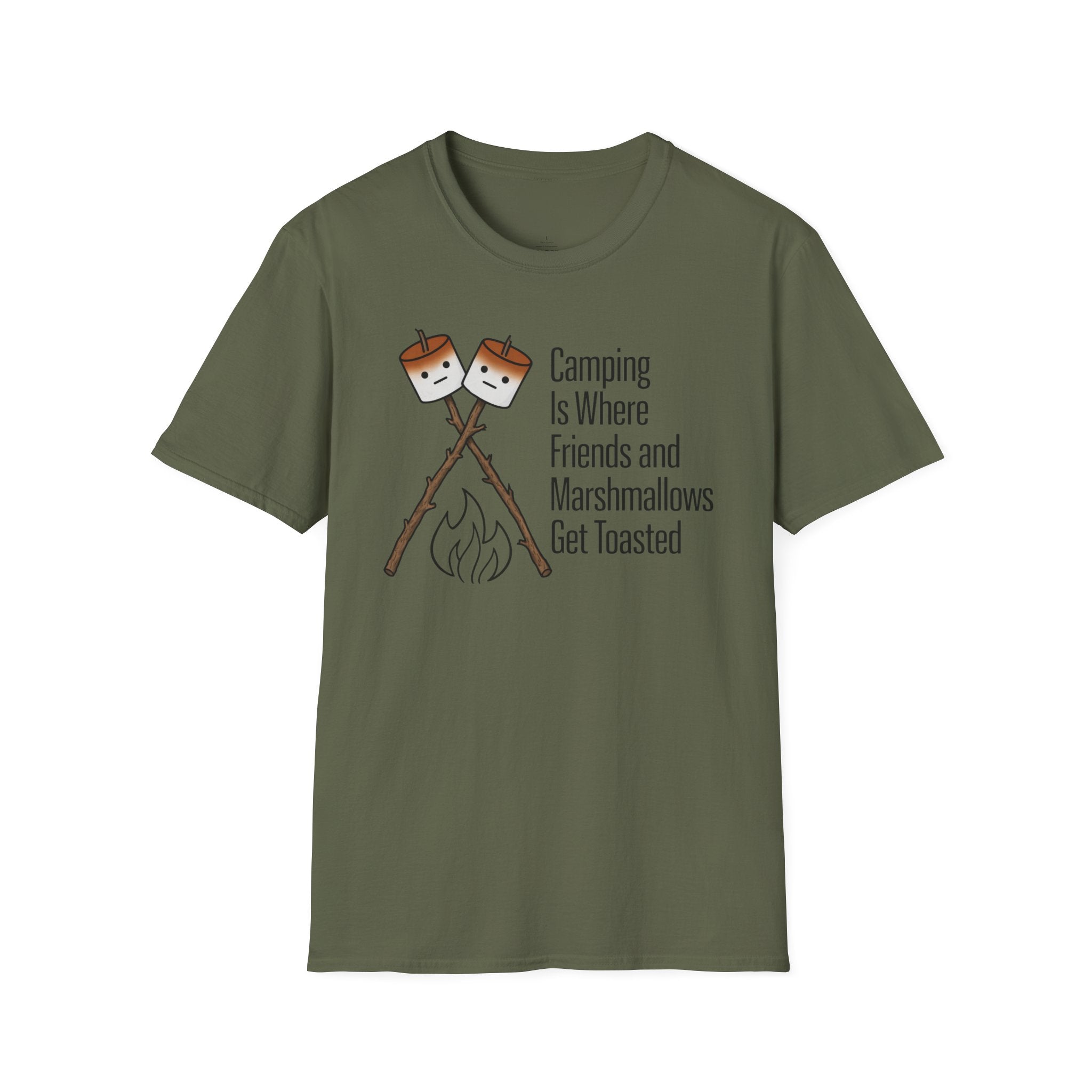 Printify T-Shirt Military Green / S Friends Are Toasted