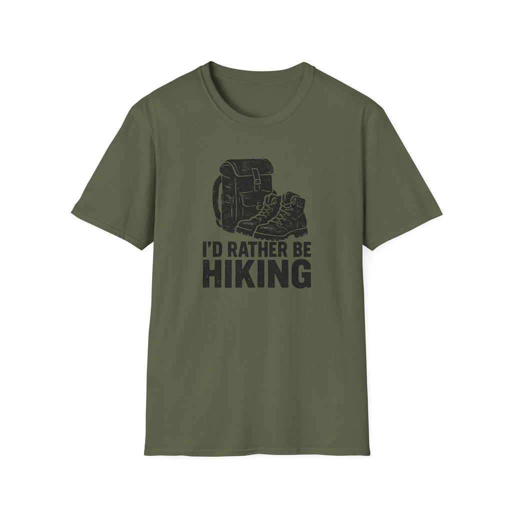 Printify T-Shirt Military Green / S Glittery Backpack Silhouette T-Shirt