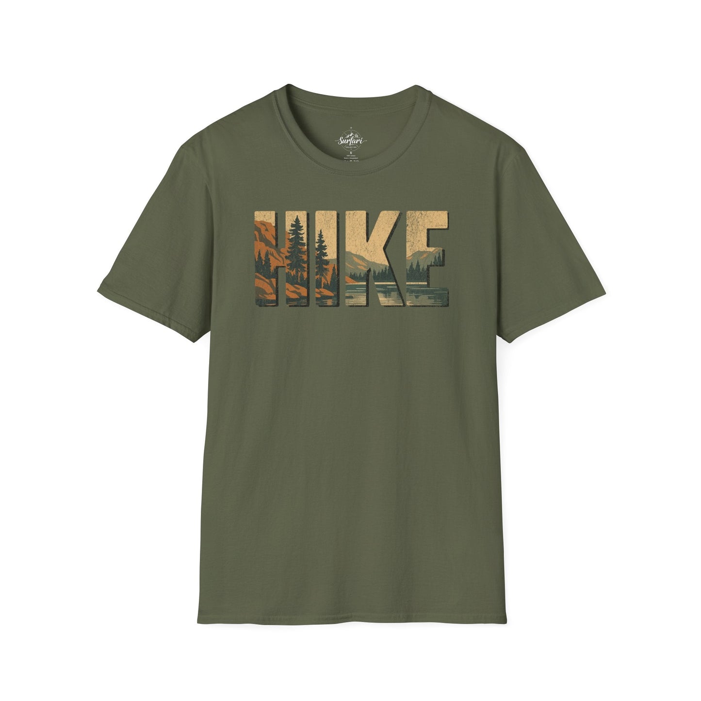 Printify T-Shirt Military Green / S HIKE
