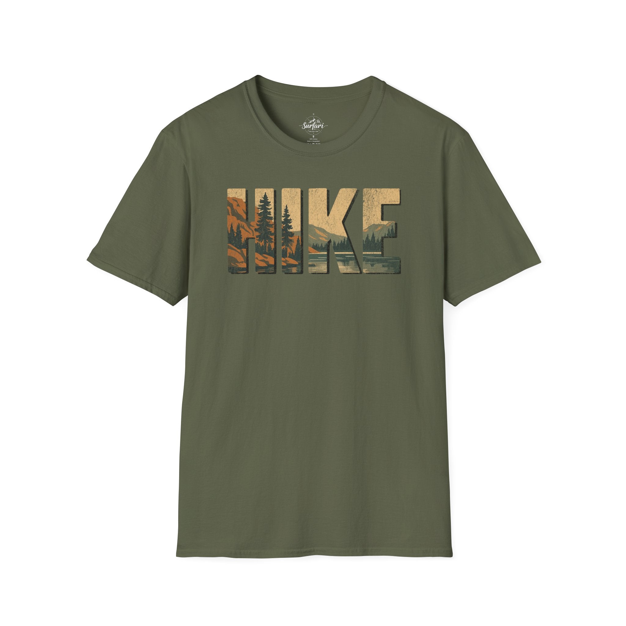 Printify T-Shirt Military Green / S HIKE