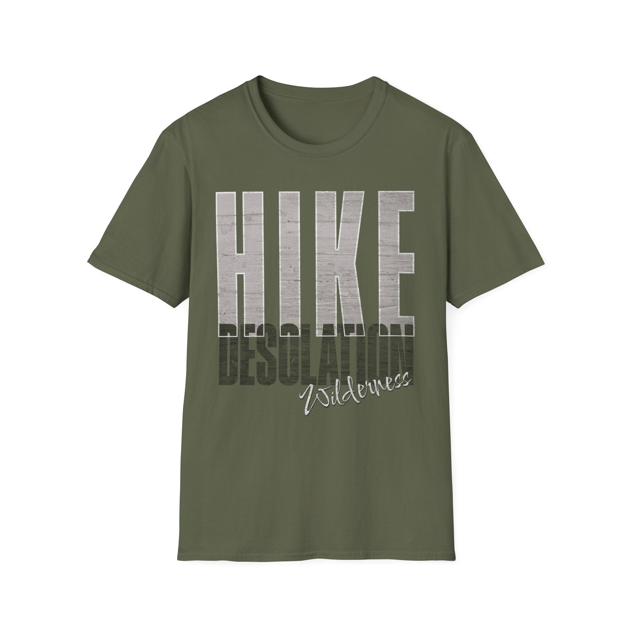 Printify T-Shirt Military Green / S Hike Desolation Wilderness