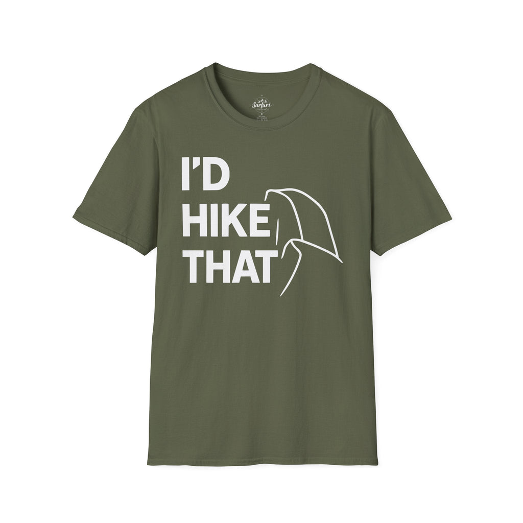 Printify T-Shirt Military Green / S I'd Hike That, Half Dome