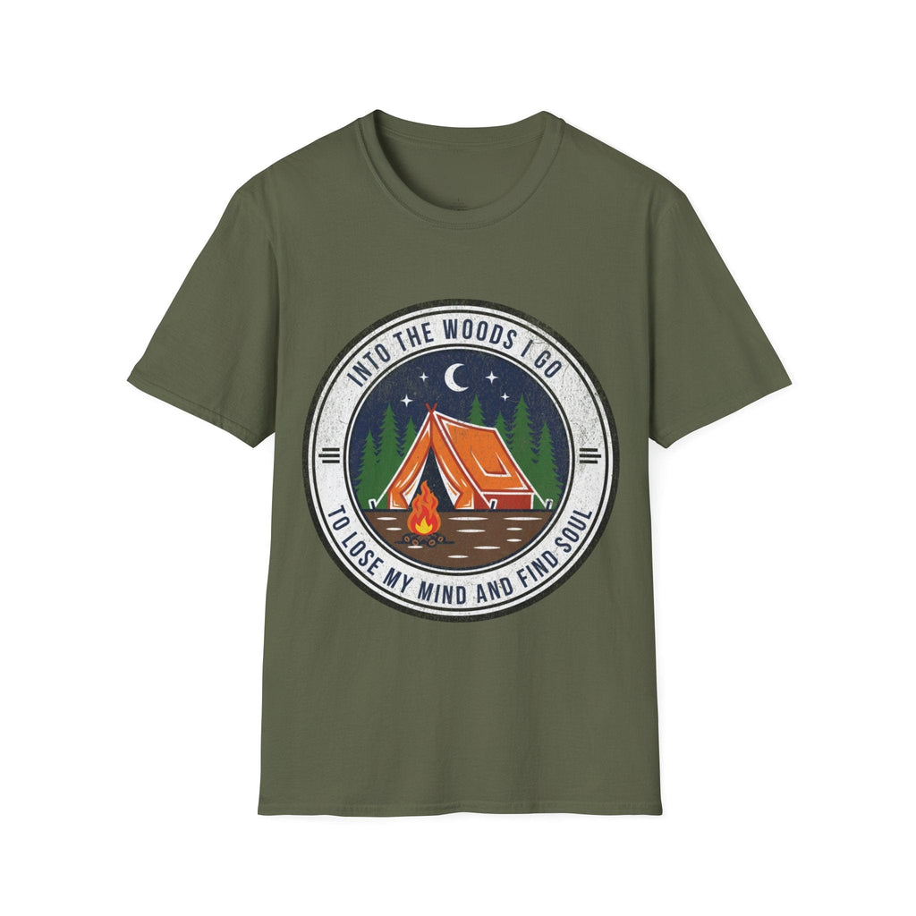 Printify T-Shirt Military Green / S Into the Woods i Go