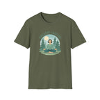 Printify T-Shirt Military Green / S Meditation in Nature T-Shirt
