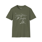 Printify T-Shirt Military Green / S Mountain Life