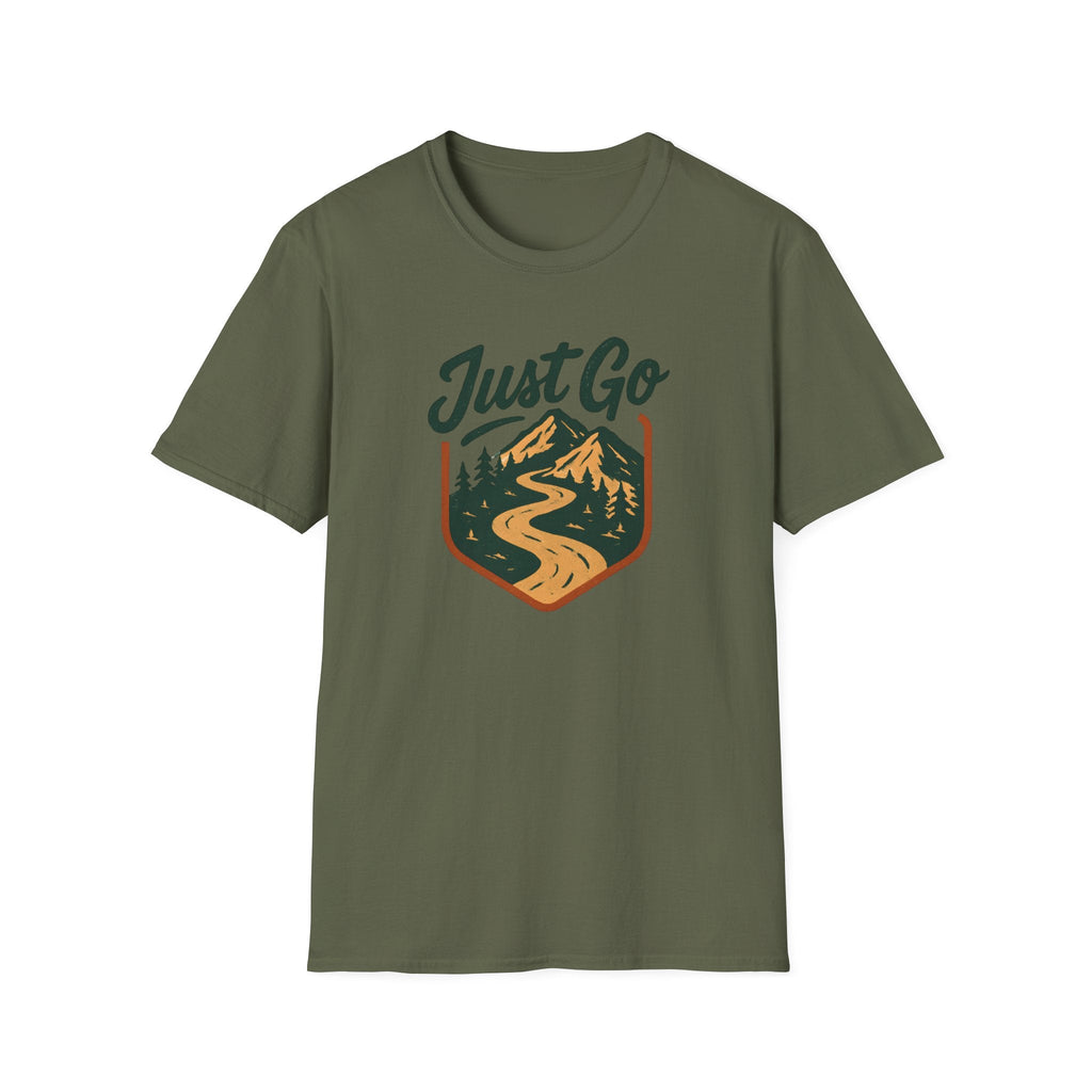 Printify T-Shirt Military Green / S Mountain River Logo T-Shirt