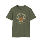 Printify T-Shirt Military Green / S Outdoor Campfire Nights T-Shirt