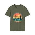 Printify T-Shirt Military Green / S Pleasure Point Surfing T-Shirt