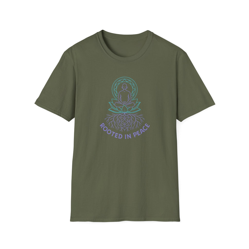Printify T-Shirt Military Green / S Rooted in Peace T-Shirt