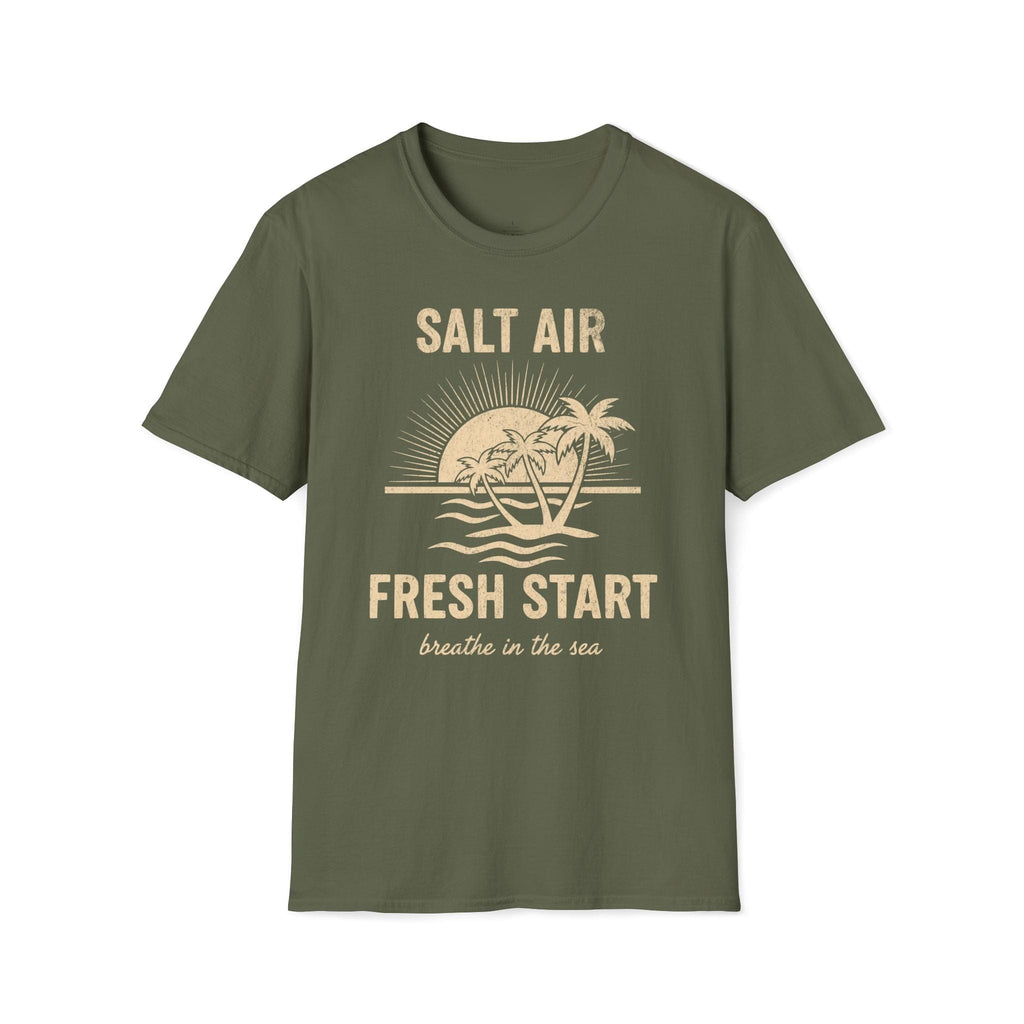 Printify T-Shirt Military Green / S Salt Air