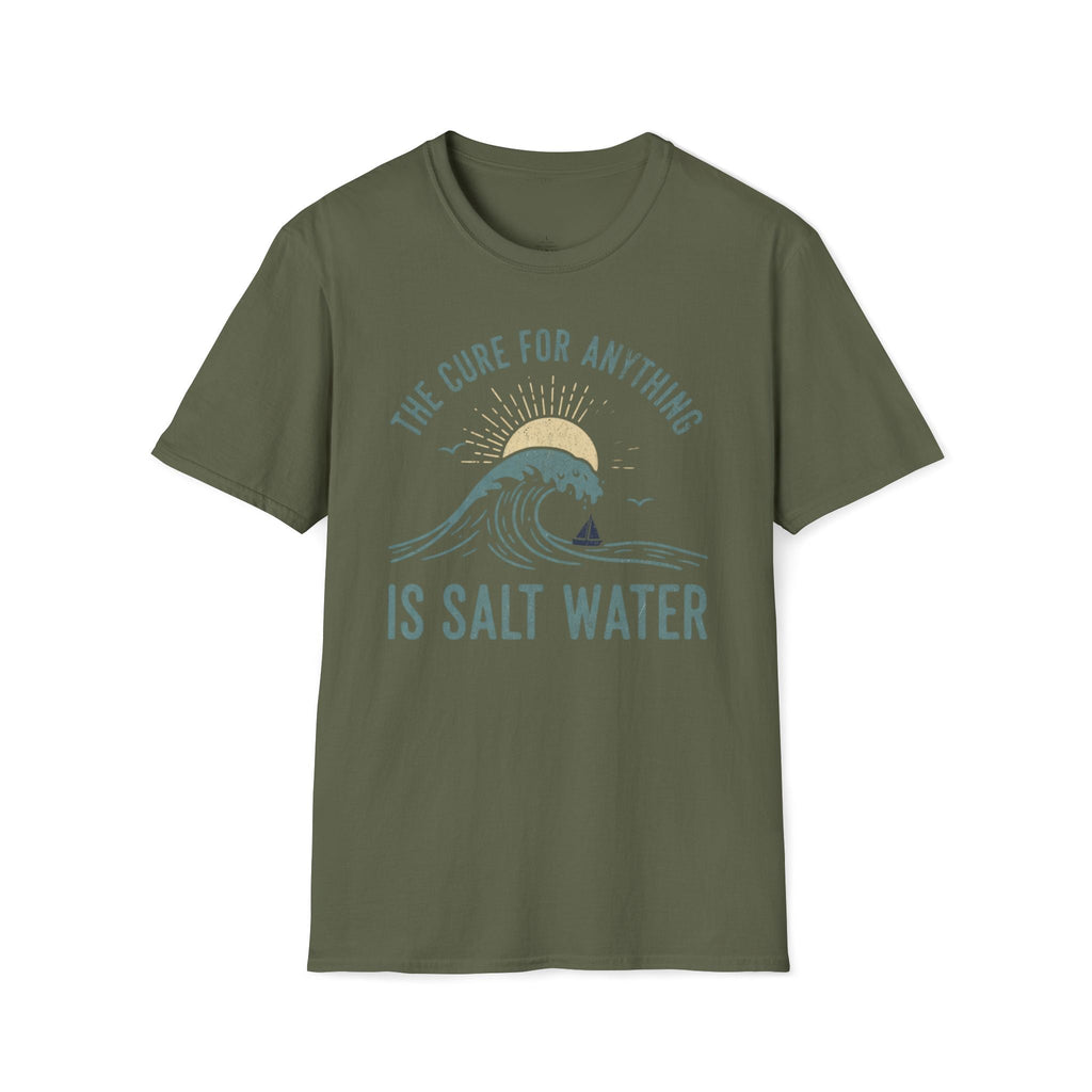 Printify T-Shirt Military Green / S Salt Water Cure