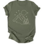 Printify T-Shirt Military Green / S Starry Night