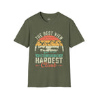 Printify T-Shirt Military Green / S The best views come after the hardest climb