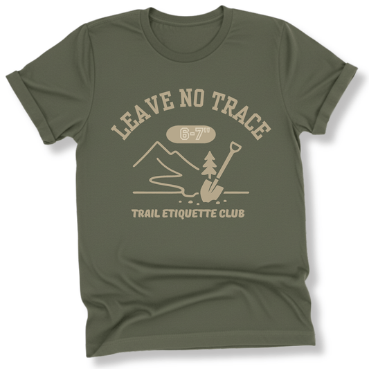 Printify T-Shirt Military Green / S Trail Etiquette Club
