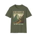Printify T-Shirt Military Green / S Trump Hikes - Faster Than you