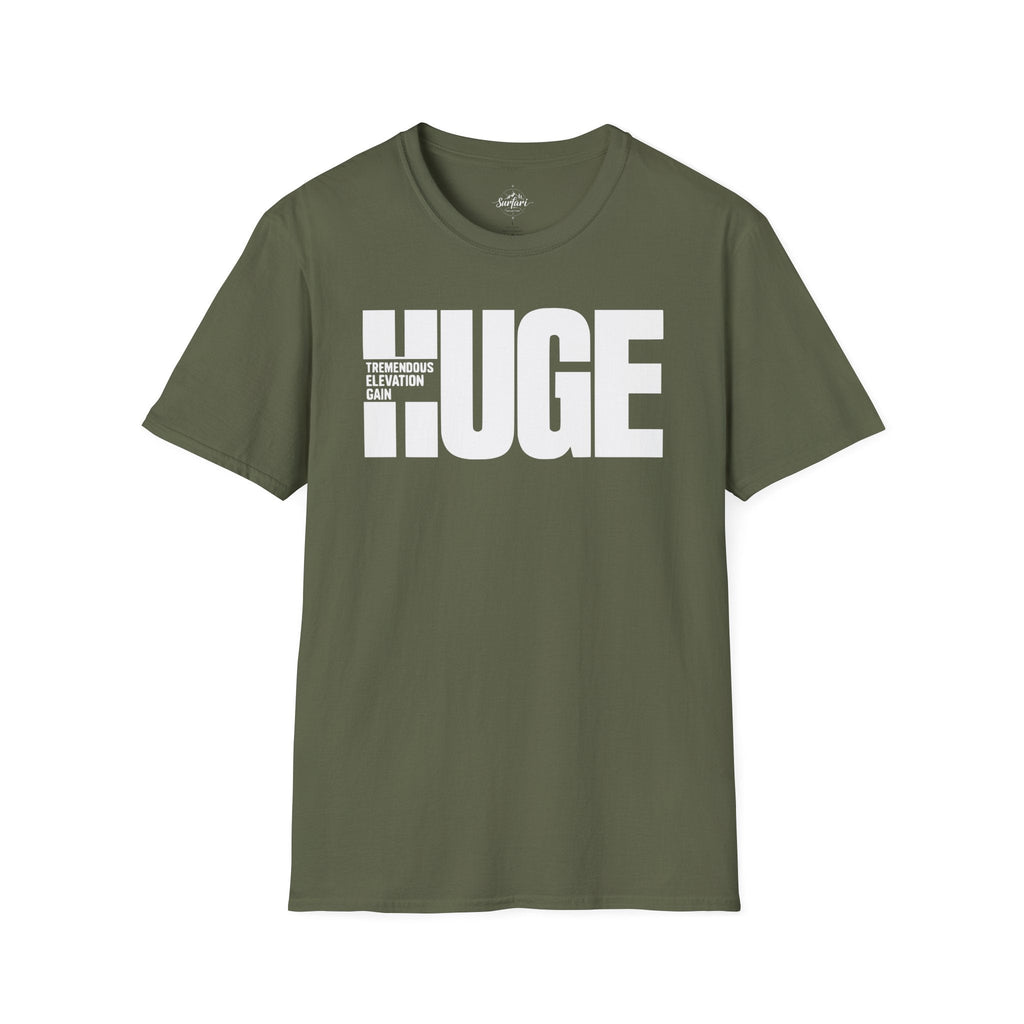 Printify T-Shirt Military Green / S Trump Hikes - HUGE Elevation Gain!