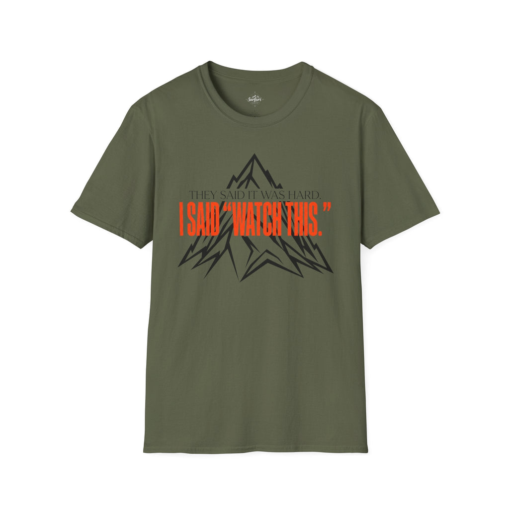 Printify T-Shirt Military Green / S Watch This