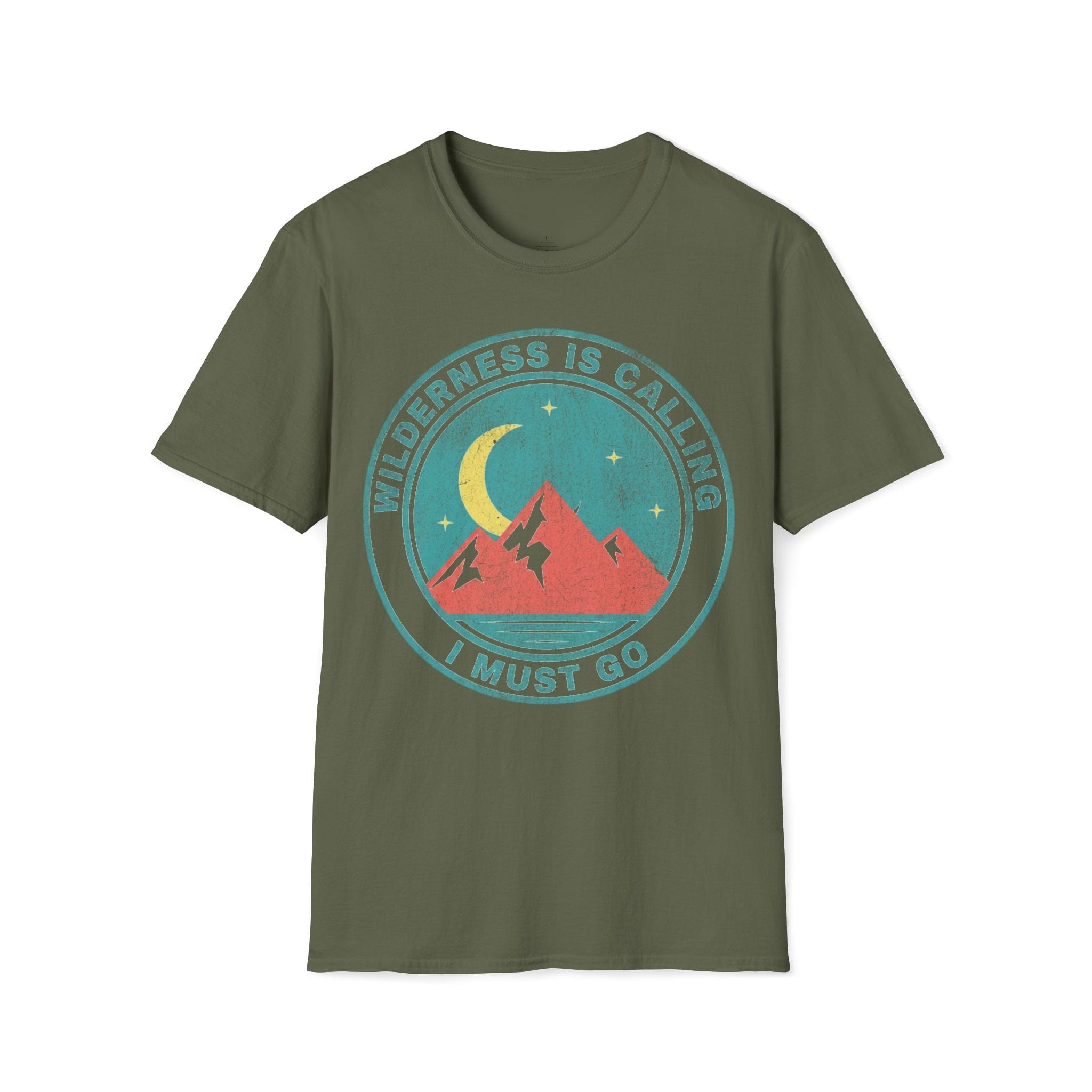 Printify T-Shirt Military Green / S Wilderness is Calling