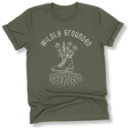 Printify T-Shirt Military Green / S Wildly Grounded