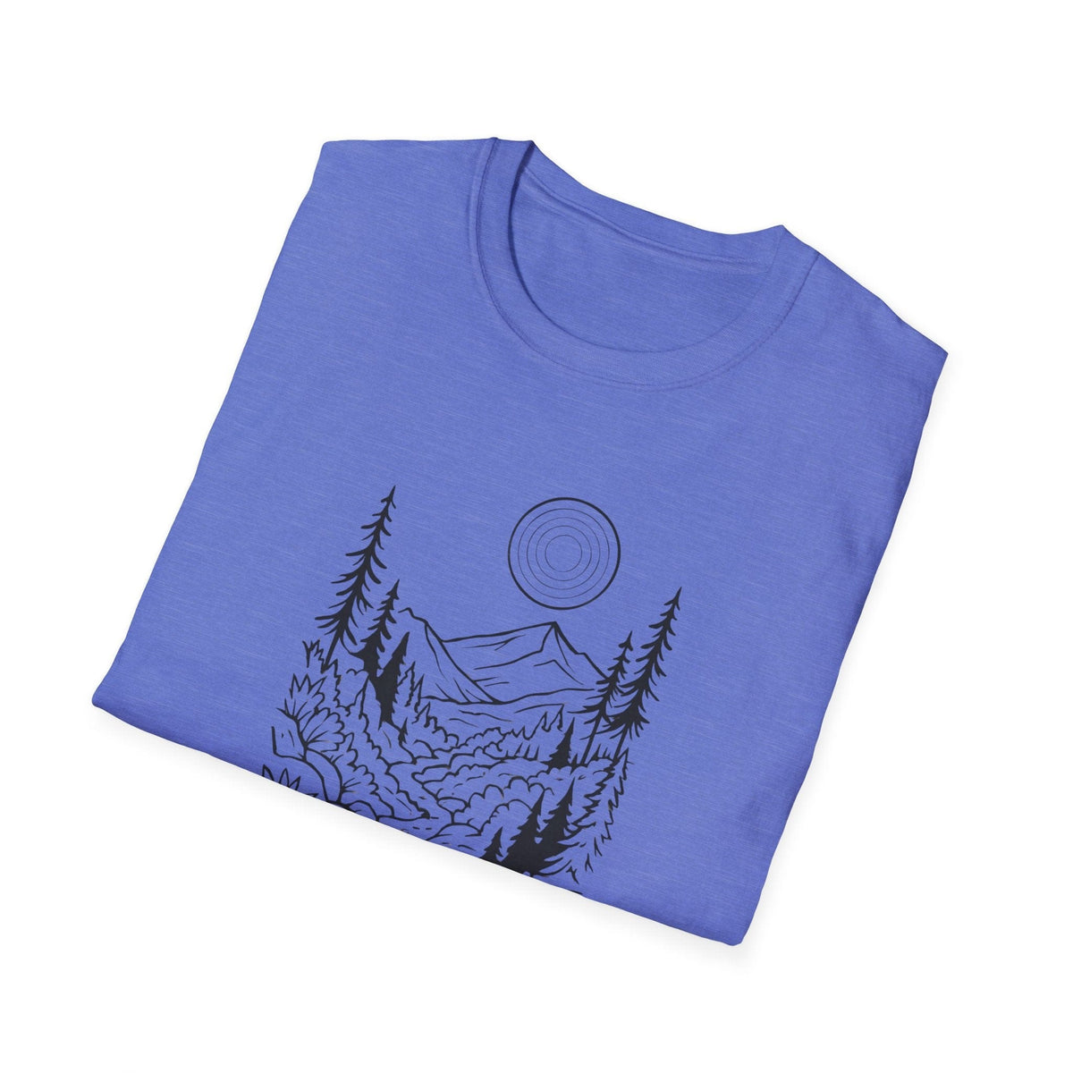 Printify T-Shirt Moonlit Mountain Landscape T-Shirt