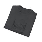 Printify T-Shirt Moonlit Mountain Landscape T-Shirt