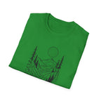 Printify T-Shirt Moonlit Mountain Landscape T-Shirt