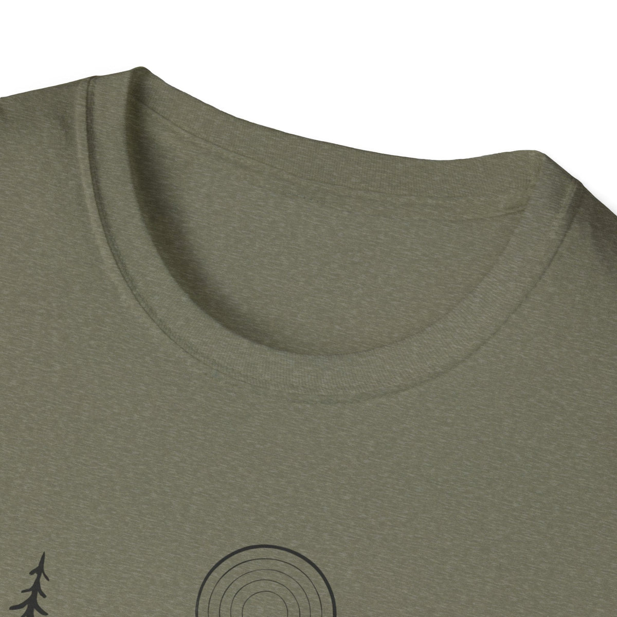 Printify T-Shirt Moonlit Mountain Landscape T-Shirt