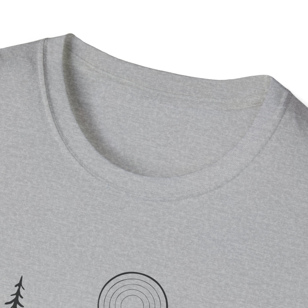 Printify T-Shirt Moonlit Mountain Landscape T-Shirt