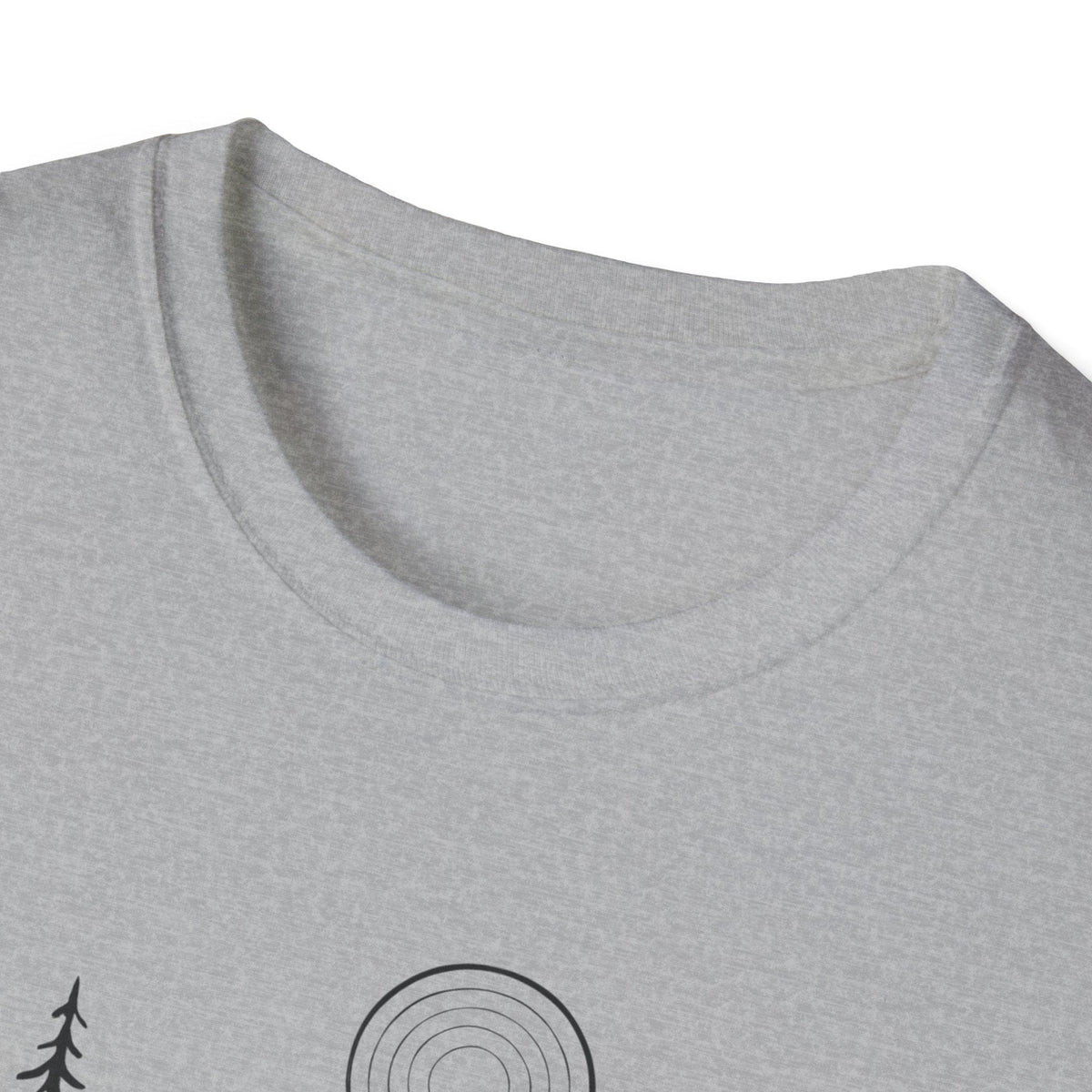 Printify T-Shirt Moonlit Mountain Landscape T-Shirt