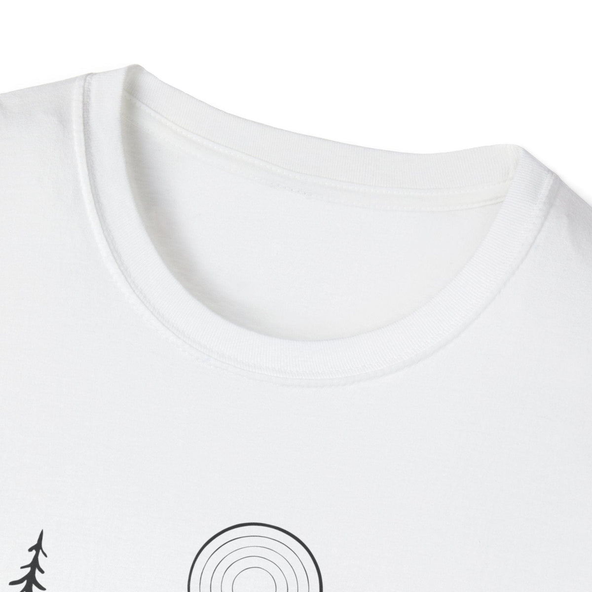 Printify T-Shirt Moonlit Mountain Landscape T-Shirt