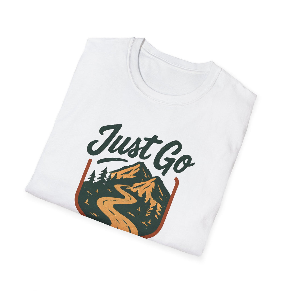 Printify T-Shirt Mountain River Logo T-Shirt