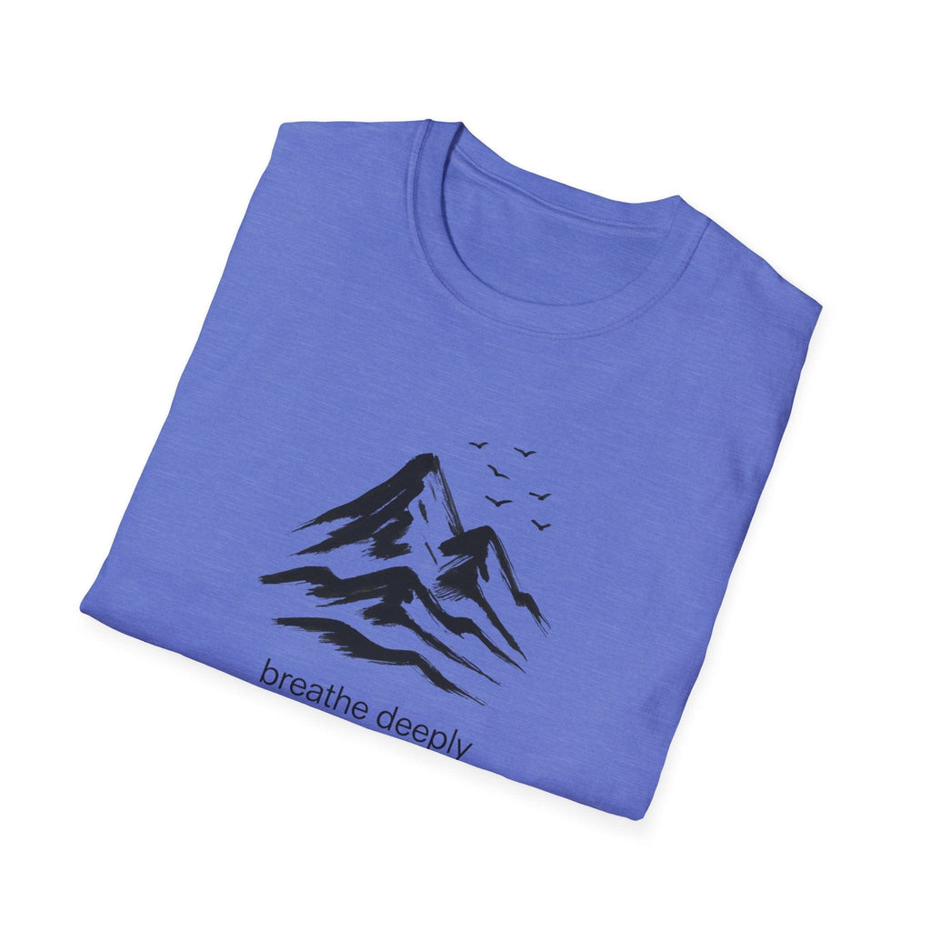 Printify T-Shirt Mountains and birds T-Shirt