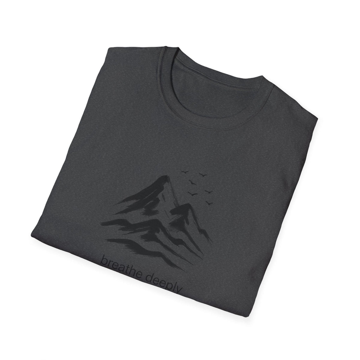Printify T-Shirt Mountains and birds T-Shirt