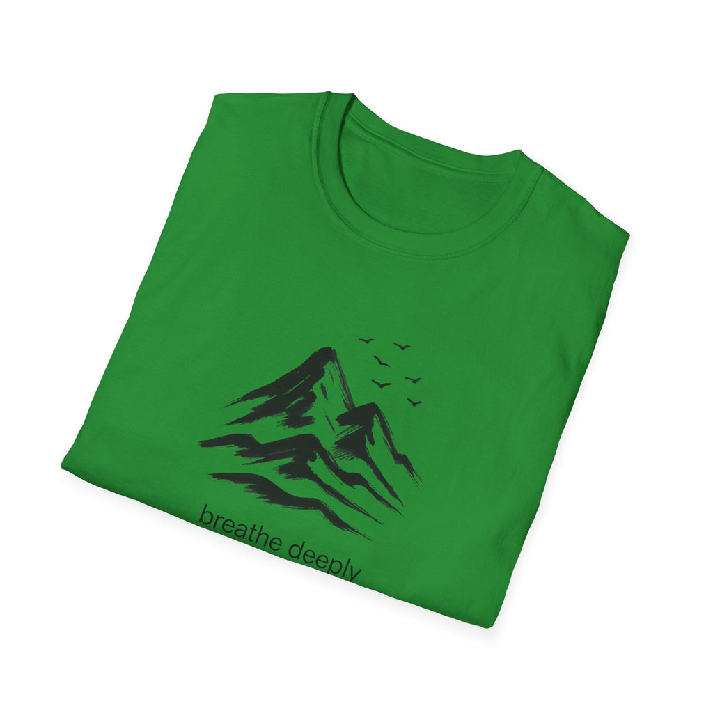 Printify T-Shirt Mountains and birds T-Shirt